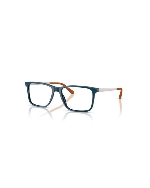 Ralph Lauren Blue 54Mm Rectangle Optical Glasses for men