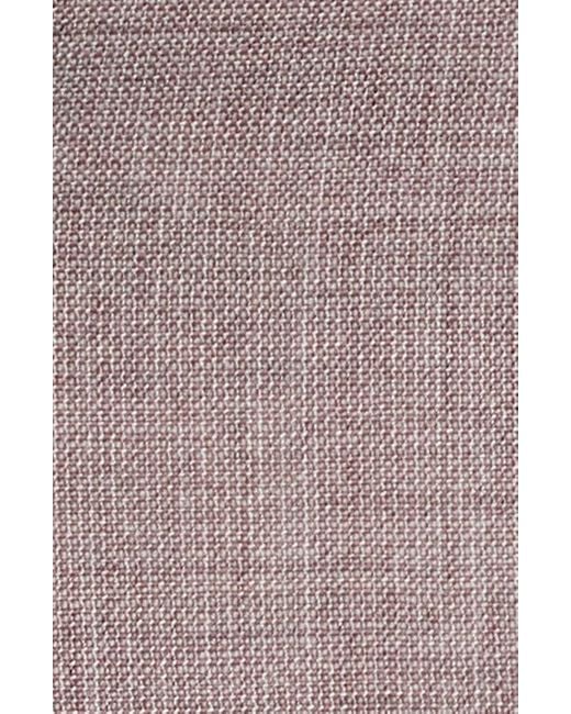 AllSaints Purple Ross Slim Fit Mélange Wool Blend Suit for men