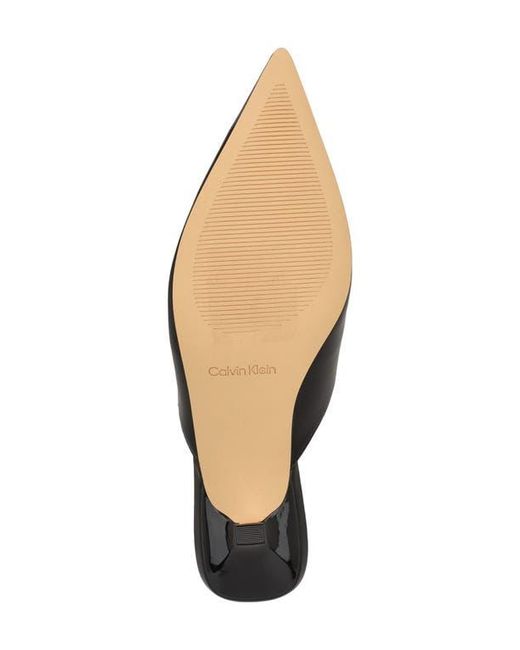 Calvin Klein Black Camily Pointed Toe Mule