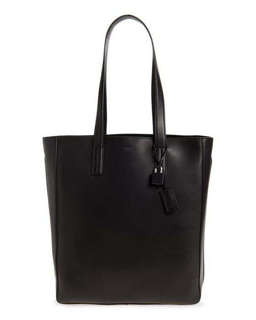 Tom Ford Black North/South Leather Tote for men