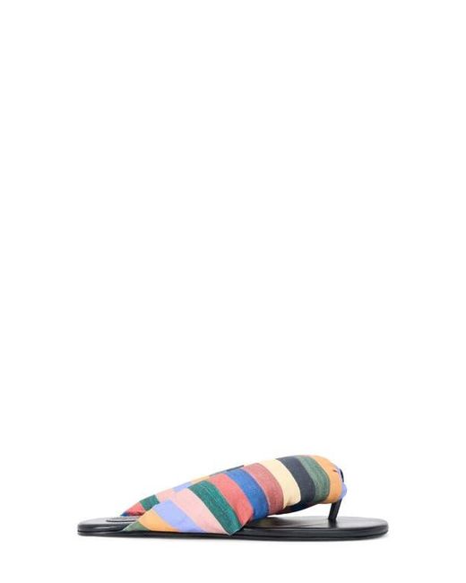 Staud Blue Juno Thong Sandal