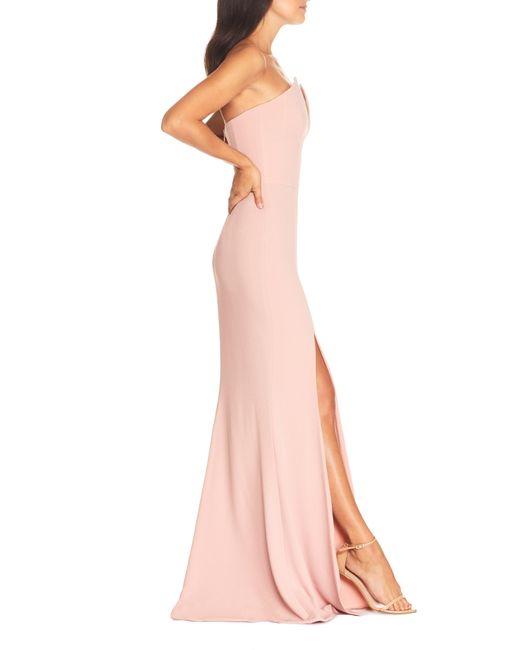 Dress the Population Pink Fernanda Strapless Evening Gown