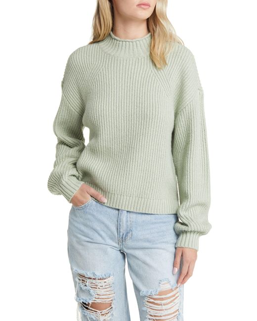BP. Green Mock Neck Sweater