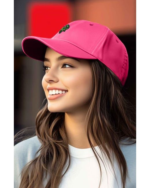Alix Pink Alligator Embroidered Wildlife Cap for men