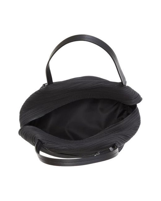 Pleats Please Issey Miyake Black Bias Pleated Handbag