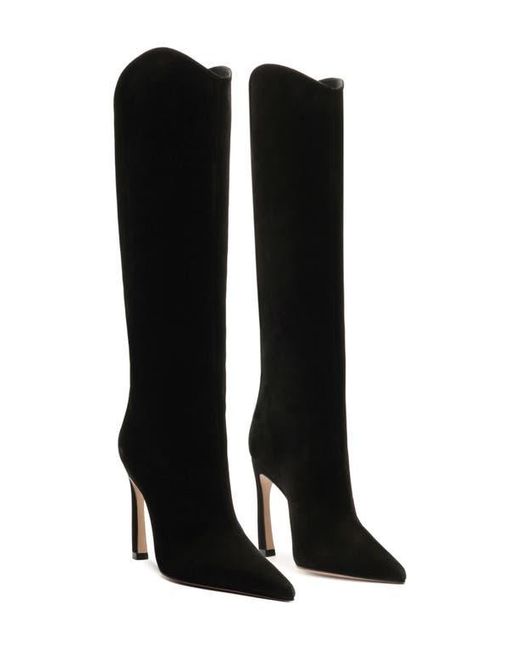 SCHUTZ SHOES Black Maryana Pointed Toe Boot