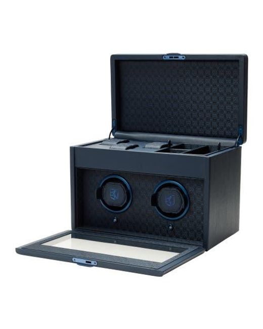 Wolf Blue Earth Double Watch Winder for men