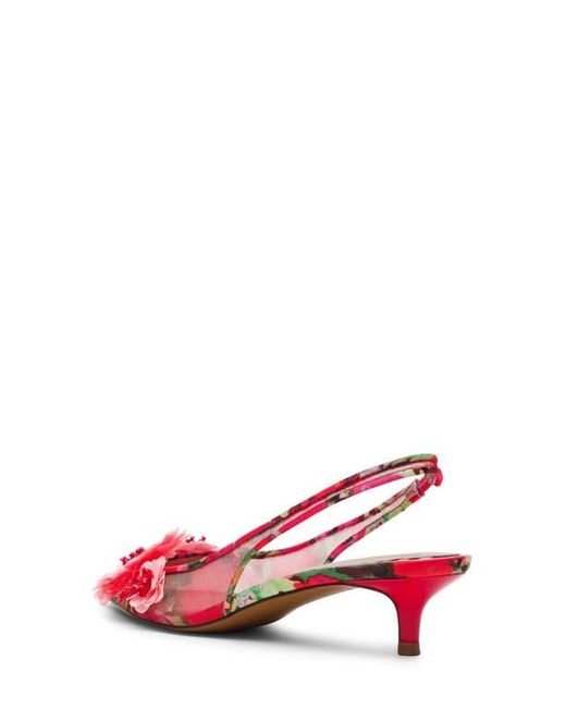 Betsey Johnson Pink Audree Pointed Toe Slingback Pump