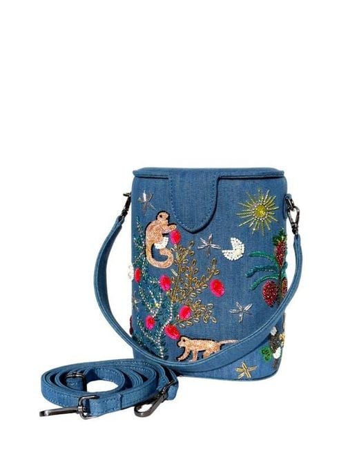 Simitri Blue Bucket Bag