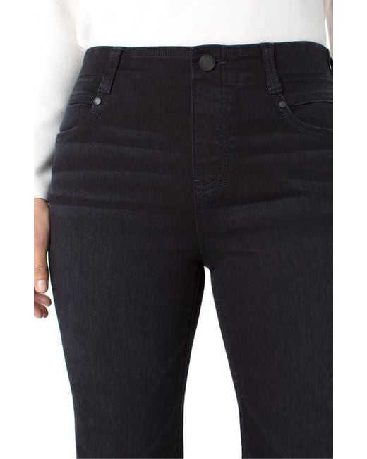 Liverpool Los Angeles Blue Gia Glider Pull-On High Waist Flare Jeans