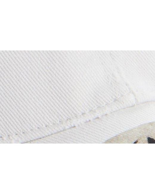 Balenciaga White Masking Tape Logo Baseball Cap for men