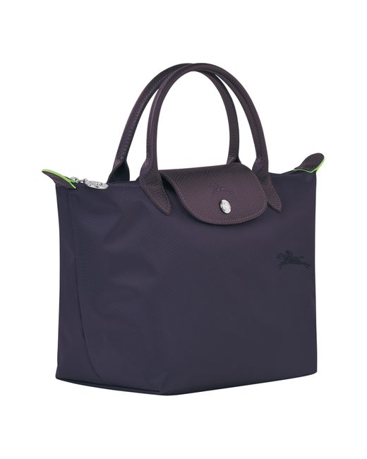 Longchamp Blue Le Pliage Green Recycled Canvas Top Handle Bag