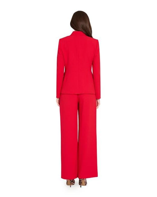 Tahari Red One-Button Blazer