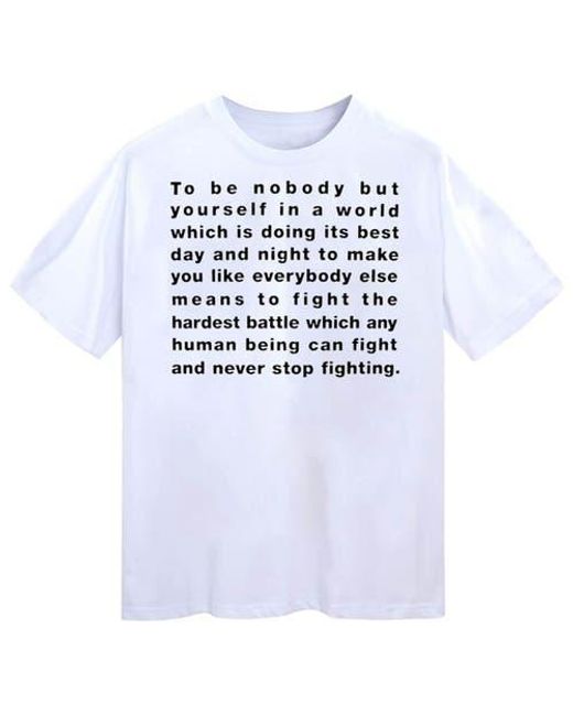 VERYRARE White Be Yourself Tee for men