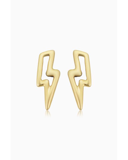 Oradina Metallic 14K Jupiter Studs