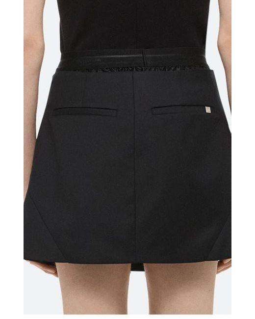 Helmut Lang Black Apex Blazer Skort