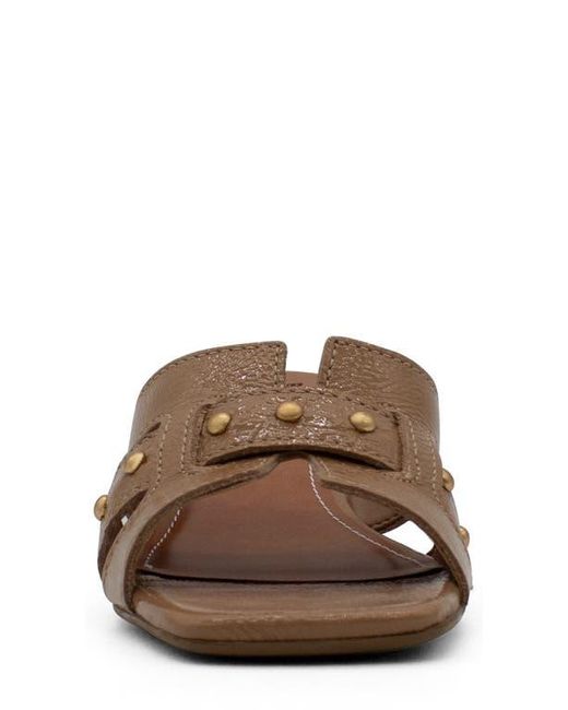 BOTTER Brown Studded Leather Slide Sandal