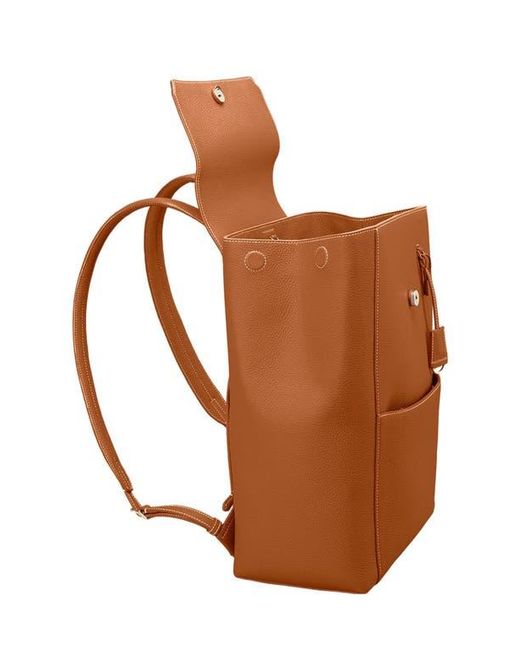 Maison De Sabre Brown Large Leather Soft Backpack