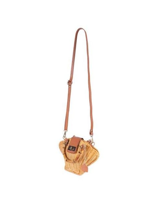 Jelavu Metallic Maree Rattan Handbag