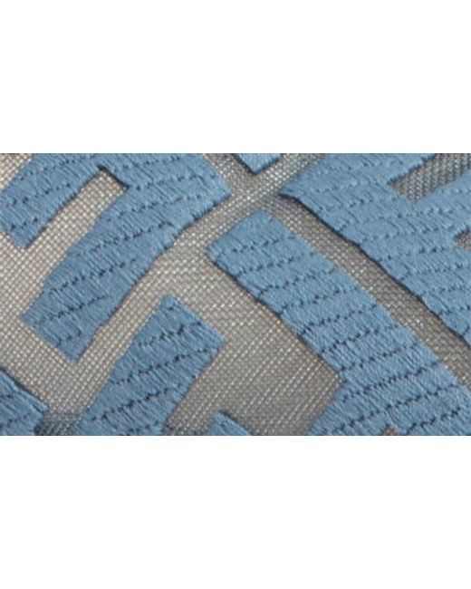Fendi Blue Colibrì Lite Pointed Toe Mesh Flat