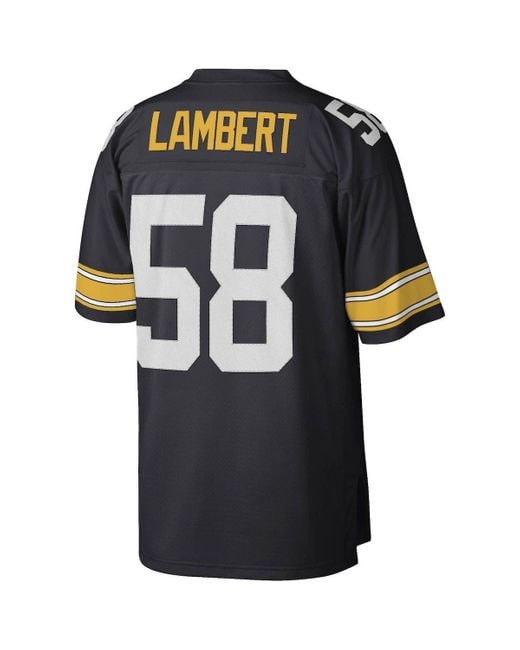 Men's Pittsburgh Steelers Franco Harris Mitchell & Ness Black Legacy  Replica Jersey