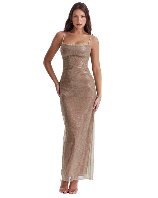 House of cb gold cheap dress