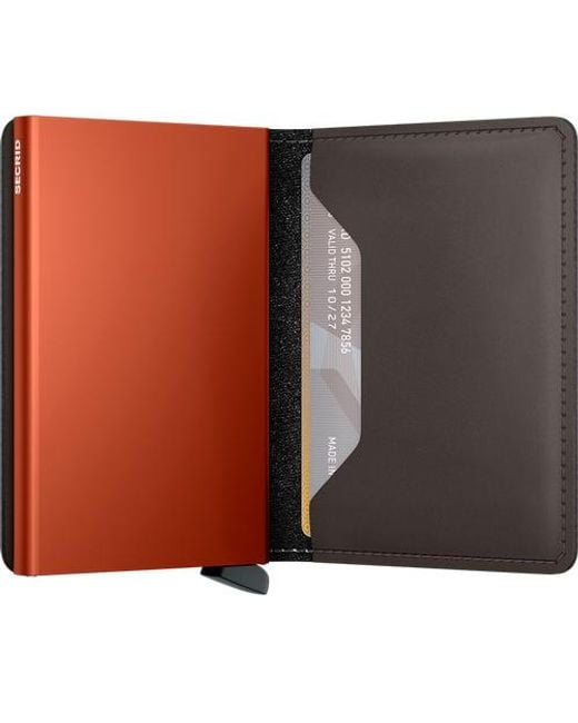 Secrid Brown Slimwallet Matte for men