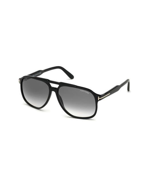 Tom Ford Black Raoul 62Mm Gradient Navigator Sunglasses for men