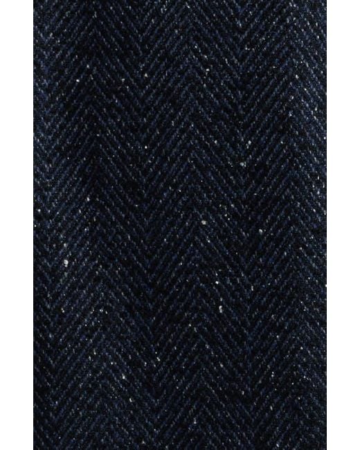 Boss Blue Hanry Virgin Wool Blend Herringbone Sport Coat for men