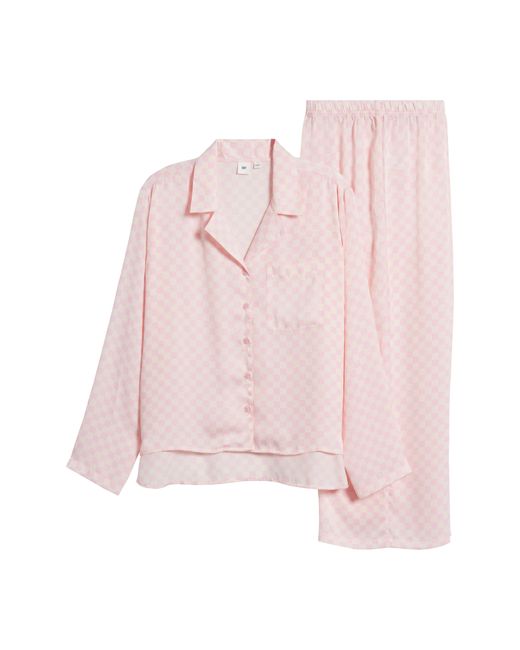 BP. Pink Satin Pajama Set