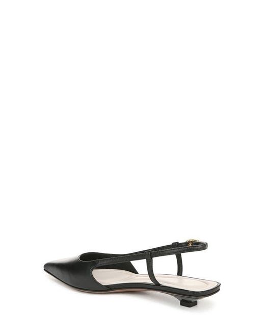 Sarto Black Pheby Slingback Pointed Toe Flat
