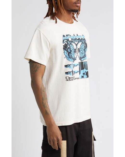 Afield Out White Unknown Cotton Graphic T-shirt for men