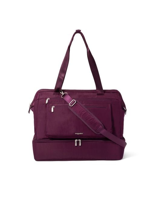 Baggallini Purple Modern Weekender Bag