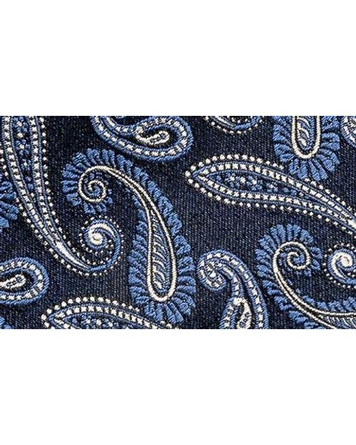 Eton of Sweden Blue Paisley Silk Jacquard Tie for men