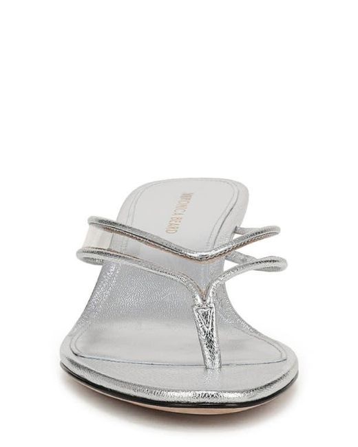 Veronica Beard White Clea Wedge Flip Flop