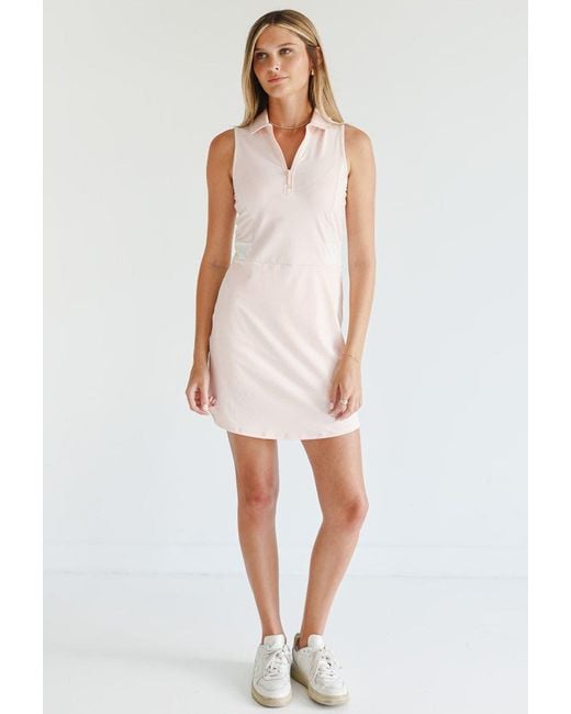 Beldrie White Pace Collared Dress