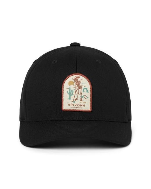 Travis Mathew Black Sunglasses Inside Snapback Baseball Hat for men