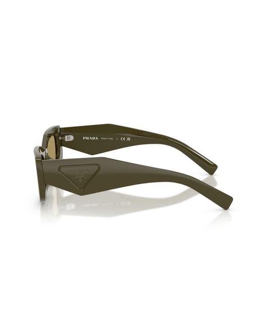 Prada Natural 51Mm Rectangular Sunglasses