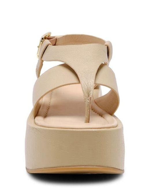 Free People Natural Holt Ankle Strap Platform Sandal