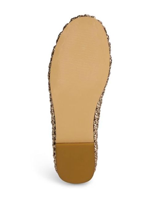 Yosi Samra Metallic Sadie Ankle Wrap Flat