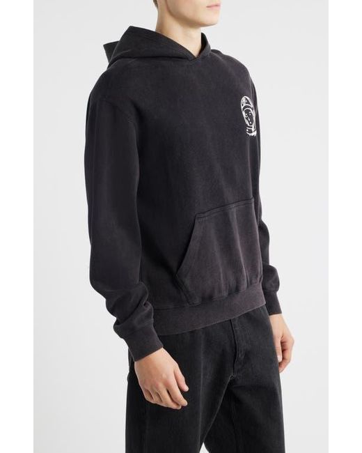 BBCICECREAM Black Timelapse Cotton Graphic Hoodie for men