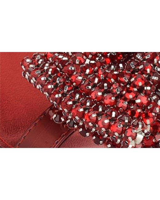 Nine West Red Tansie Ankle Strap Sandal