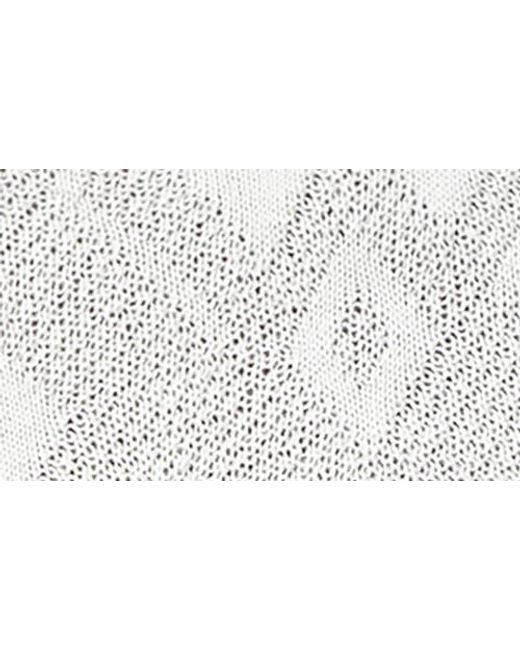 John Varvatos White Alistair Broken Argyle Turtleneck Sweater for men
