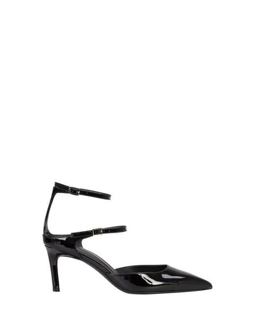Boss Black Gracey Ankle Strap Pointed Toe Pump