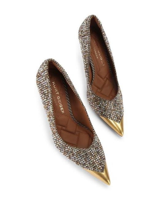 Kurt Geiger White Regent Pointed Toe Pump