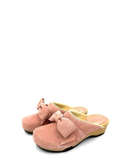 KUNSTEN Pink Embla Bow Clog