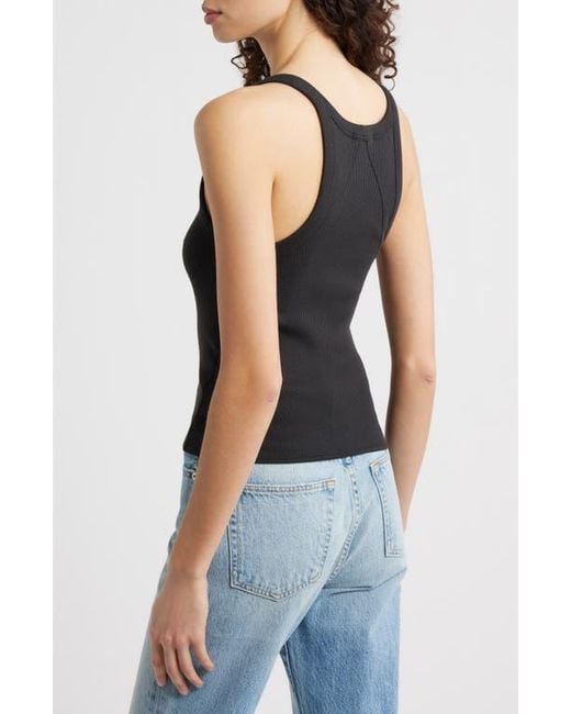 Rag & Bone Black The Essential Rib Tank