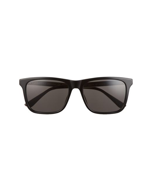 Gucci Gray 57mm Polarized Square Sunglasses for men