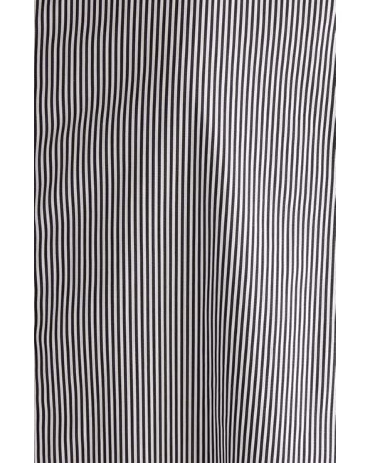 Givenchy Gray Twisted Sleeve Stripe Cotton Overshirt for men