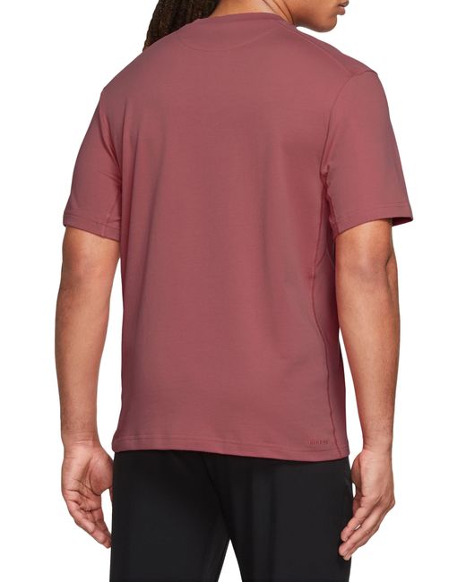 Nike Red Primary Training Dri-fit Short Sleeve T-shirt for men